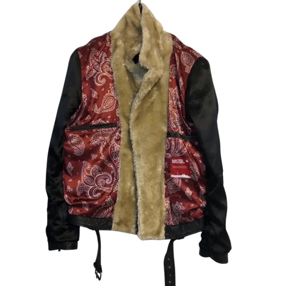 Master Supply Co Genuine Leather Unisex Jacket Sz S - Picture 10 of 16